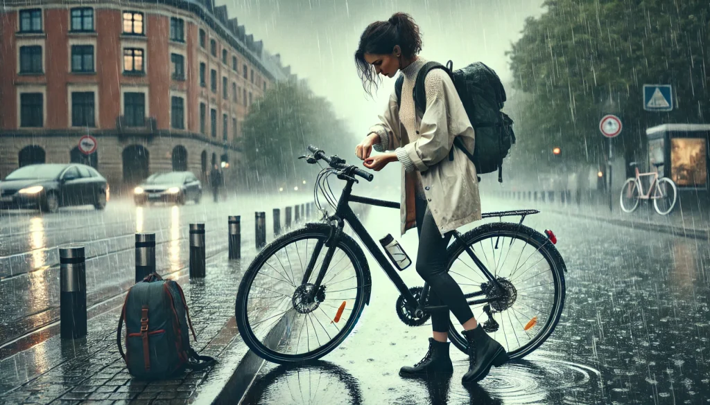 雨の日の自転車通勤での装備の選び方